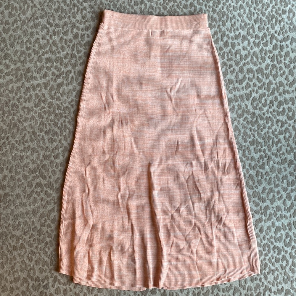NWT Ena Pelly Sloan Knit Midi Skirt in Peach Melange, size 6 - Picture 6 of 10